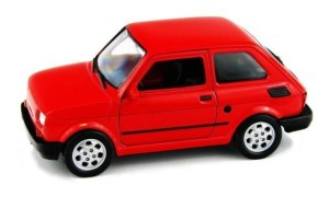 FIAT 126P 1:27 CZERWONY WELLY, WELLY