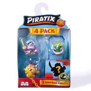 FIGURKA PIRATIX SHARK TREASURE 4-PAK, MAGIC BOX