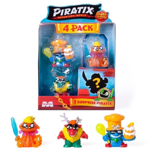 Figurka Piratix Shark Treasure 4-pak, Magic Box