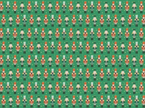 Papier do pakowania - Dziadek do orzechów 70x200cm