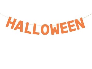 BANER HALLOWEEN 2,5M POMARAŃCZOWY