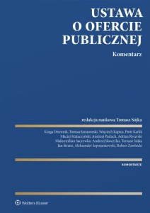 USTAWA O OFERCIE PUBLICZNEJ. KOMENTARZ