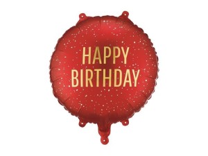 BALON FOLIOWY PASTYLKA HAPPY BIRTHDAY 35X35CM
