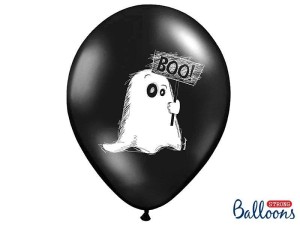 BALONY DUSZEK PASTEL BLACK 30CM 50SZT