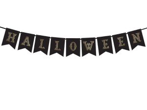 BANER HALLOWEEN CZARNY 20X175CM