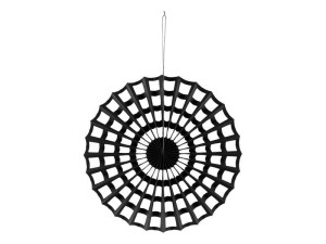 ROZETA DEKORACYJNA PAJĘCZYNA CZARNY 50CM
