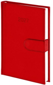 KALENDARZ 2027 A5 DZIENNY NEBRASKA MAGNES CZERWONY