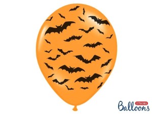BALONY NIETOPERZE PASTEL M. ORANGE 30CM 50SZT