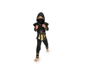 STRÓJ NINJA CZARNY ROZM. 96-116CM