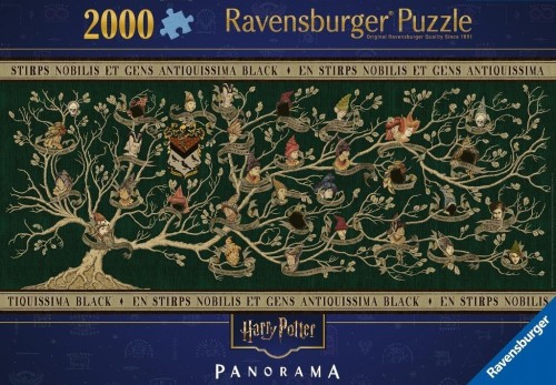Puzzle 2D: Panorama Harry Potter Rodowód 2000el