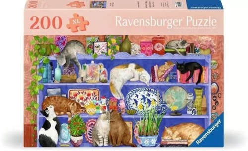 Puzzle XL 200 Koty na półce, Ravensburger