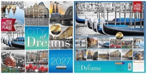 KALENDARZ 2027 ŚCIENNY CITY OF DREAMS