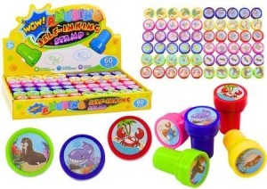 STEMPELKI OZDOBNE ZWIERZĄTKA 12 WZORÓW, LEANTOYS