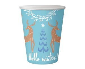 KUBECZKI PAPIEROWE HELLO WINTER 250ML 6SZT