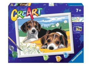 CREART DLA DZIECI: SZCZENIACZKI JACK RUSSEL
