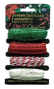 ZESTAW TASIEMEK I SZNURKÓW CHRISTMAS