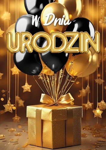 Karnet B6 3D Urodziny