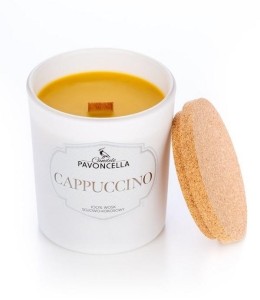 ŚWIECZKA SOJOWA CAPPUCCINO BIAŁA 135G