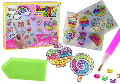 Zestaw siamencików do wyklejania DIY, Leantoys