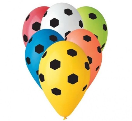 Balony premium Piłka nożna 31cm 5szt