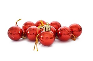 BOMBKI DISCO CZERWONE 9SZT