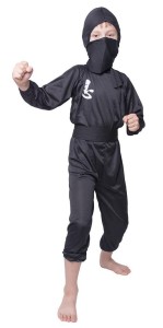 STRÓJ DZIECIĘCY - CZARNY NINJA - ROZMIAR L