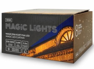 MAGICZNA KURTYNA 150LED 8 TRYB IP44 2700K 5,2M 31V