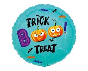 BALON FOLIOWY BOO! TRICK OR TREAT 36CM