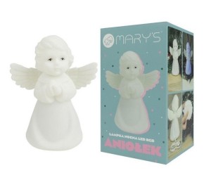 LAMPKA NOCNA LED RGB ANIOŁEK, MARY'S