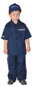 STRÓJ DZIECIĘCY - POLICJANT LUX - ROZMIAR L