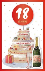KARTKA OKOLICZNOŚCIOWA URODZINY 18