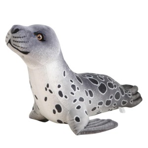 MASKOTKA FOKA SZARA 37CM, LEANTOYS