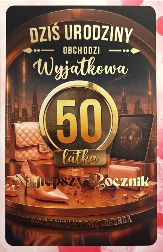 Karnet z wymiennymi rocznikami 50 damska