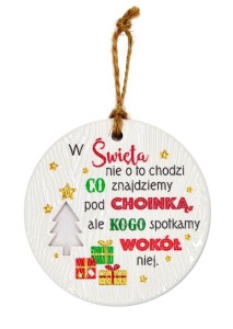 ZAWIESZKA CERAMICZNA BOŻE NARODZENIE