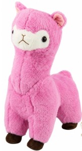 ALPAKA PLUSZOWA RÓŻOWA 28CM, LEANTOYS