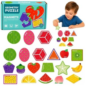 PUZZLE MAGNETYCZNE EDU OWOCE 30EL, LEANTOYS