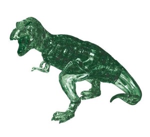 CRYSTAL PUZZLE DINOZAUR T-REX ZIELONY