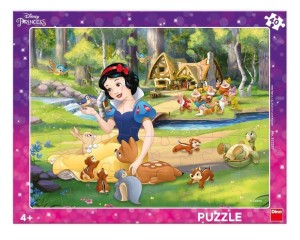PUZZLE RAMKOWE KRÓLEWNA ŚNIEŻKA 40EL, DINO TOYS