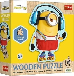 PUZZLE 50 KONTUROWE SZALONY MINIONEK TREFL, TREFL