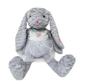 KRÓLICZKA RÓZIA 32CM SZARA, TULILO