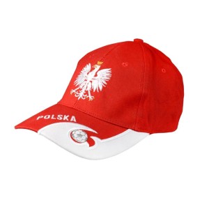 CZAPKA BASEBALL BIAŁO-CZERWONI