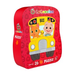 PUZZLE DLA DZIECI W OZDOBNYM PUDEŁKU AUTOBUS
