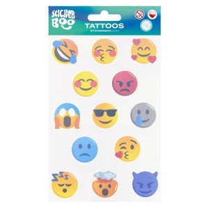 TATUAŻE EMOTIKONY, STICKER BOO
