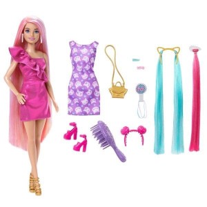 BARBIE LALKA ZABAWA WŁOSAMI JDC85, MATTEL