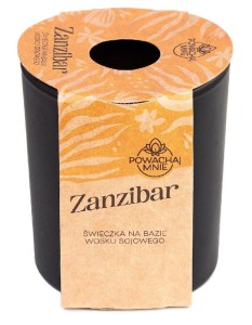 ŚWIECZKA SOJOWA POWĄCHAJ MNIE ZANZIBAR CZARNA