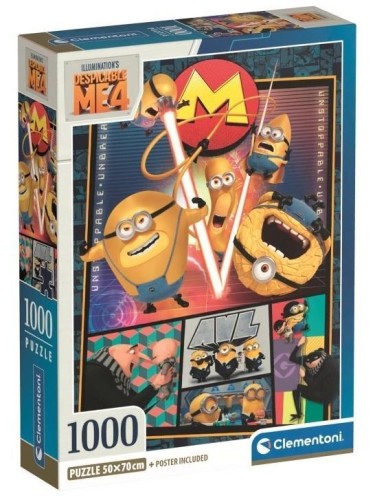Puzzle 1000 Compact Despicable Me 4, Clementoni