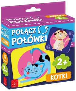 POŁĄCZ POŁÓWKI KOTKI, KANGUR