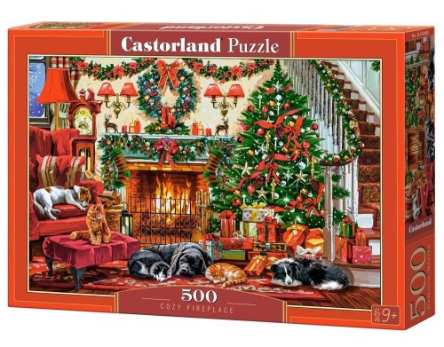 Puzzle 500 Cozy Fireplace CASTOR, Castorland