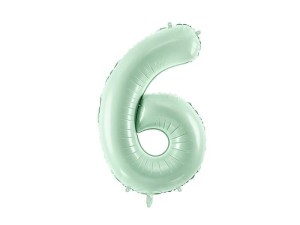 BALON FOLIOWY CYFRA 6 72CM ZIELONY