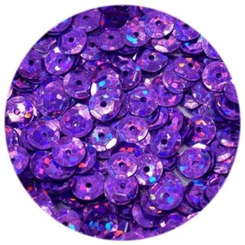 Cekiny hologramowe H 60 fioletowy